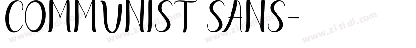 Communist Sans字体转换
